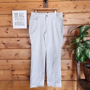 Tribal DeNIME Camille Natural Waist Curvy Straight Jeans Khaki Pants Sz 12 X 33"